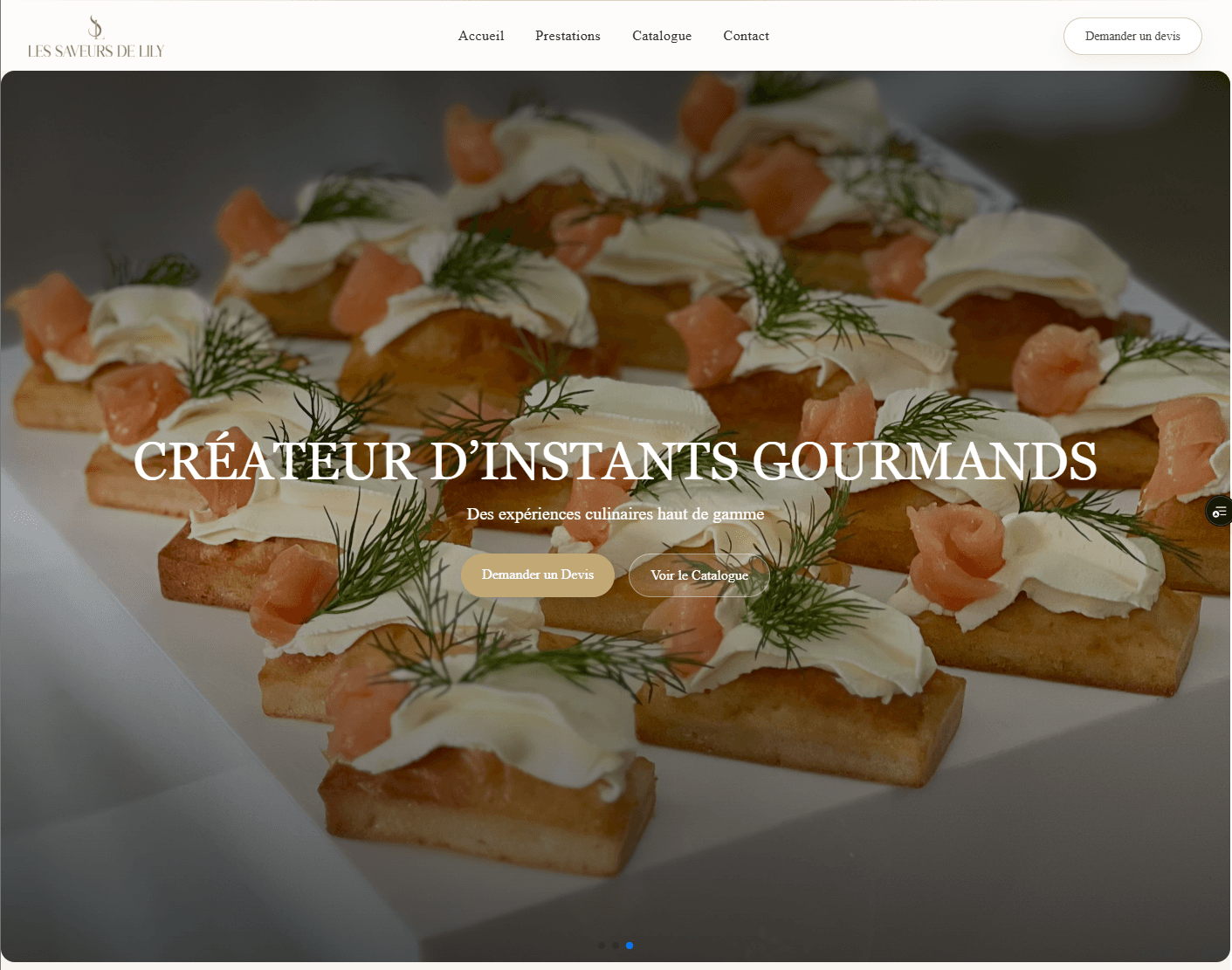 Aperçu du projet Les Saveurs de Lily
